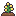 Pixel art tomato plant in flower