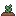 Pixel art leafy tomato plant